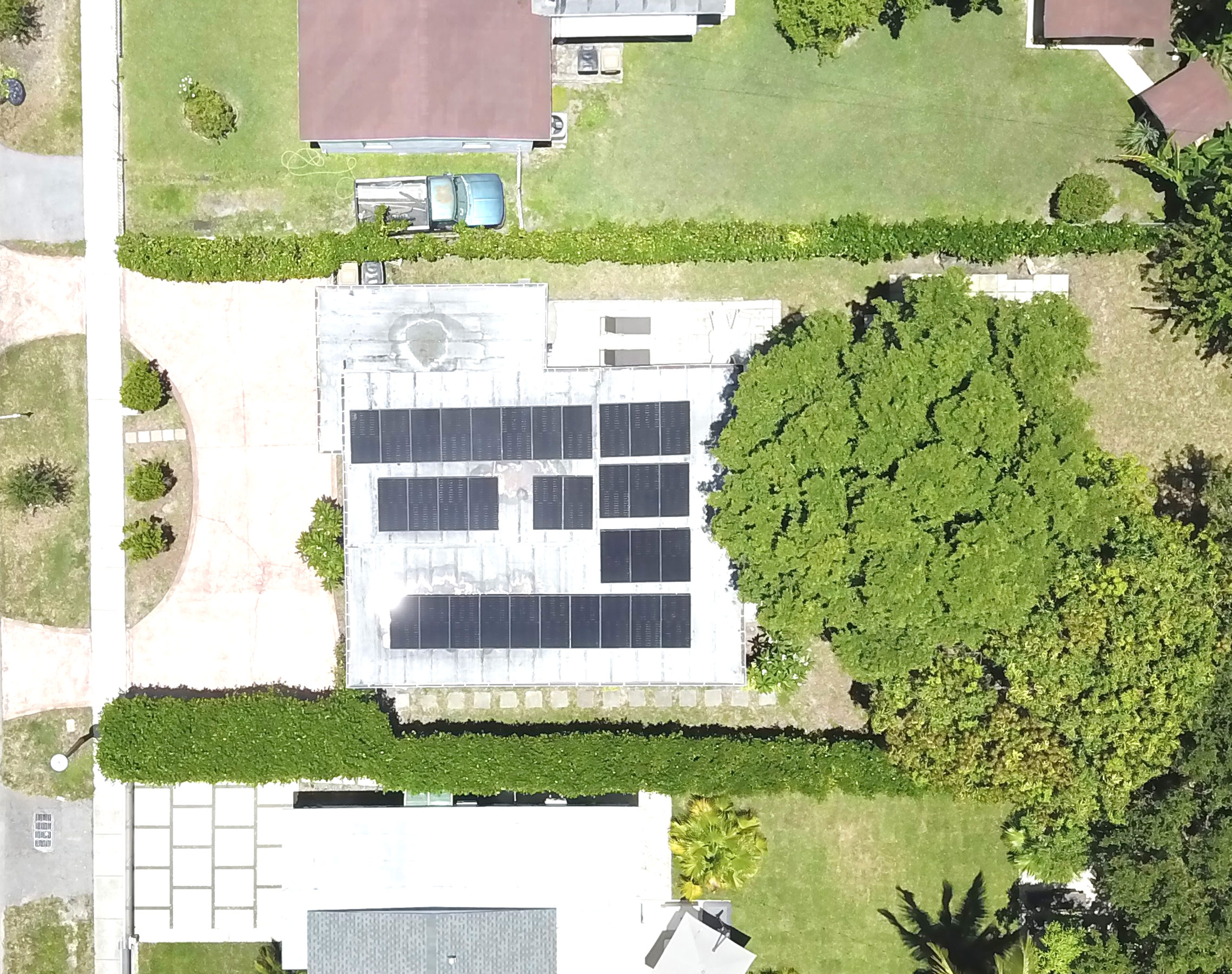 Top-Down Drone View – Full Property Layout